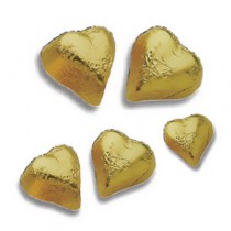 Chocolates Hearts Gold